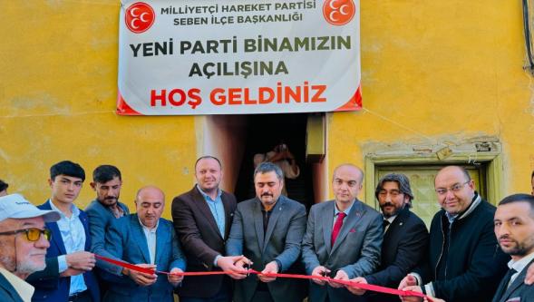 MHP Seben İlçe Başkanlığı Yeni Hizmet Binası Görkemli Bir Törenle Açıldı