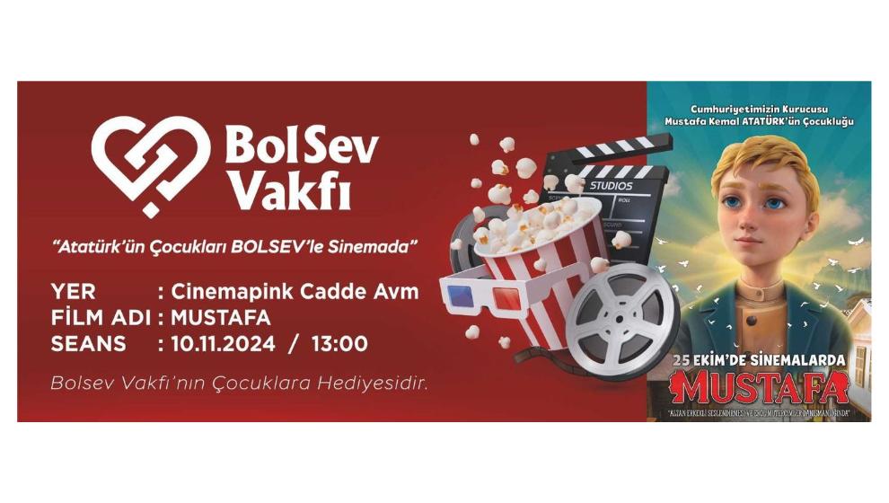 Atatürk’ün Çocukları Bolu’da Sinema Keyfi Yaşayacak