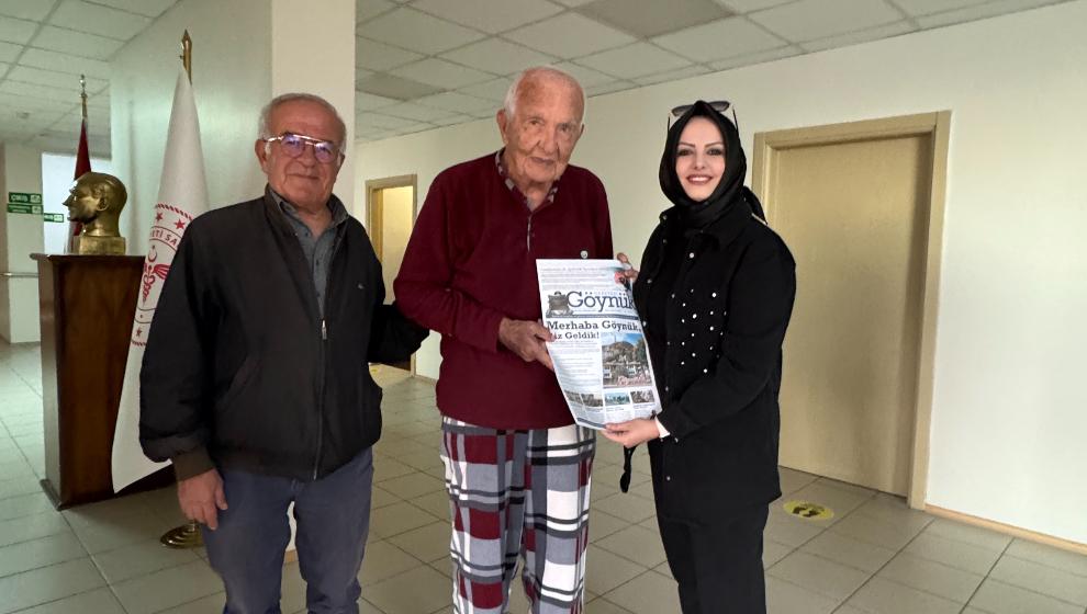 Eski Bakan Kazım Oksay’a Göynük Gazetesi’nin İlk Sayısı Takdim Edildi