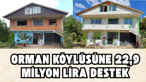 Orman Köylüsüne 22,9 Milyon Lira Destek